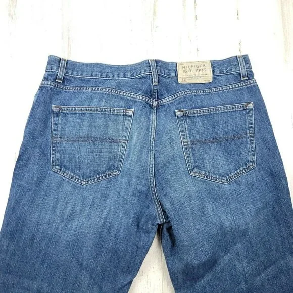 Men's Tommy Hilfiger Jeans Freedom Fit Size 36x32 (36X31) EUC - Picture 4 of 5